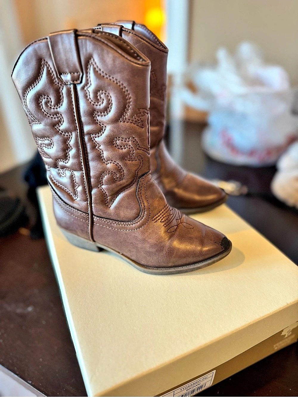 TUCKER + TATE Cassidy PU Western Boot Brown US 11 M